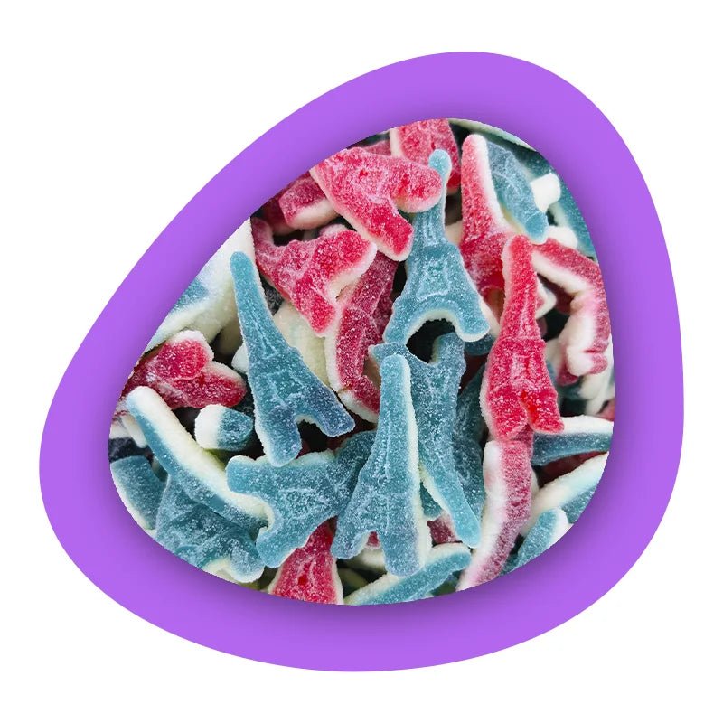 Dulceplus Tour Eiffel Acides Rouges & Bleues - Candibox