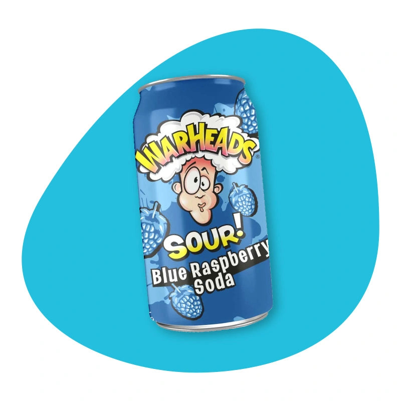Warheads Soda Acide Framboise Bleue - Candibox
