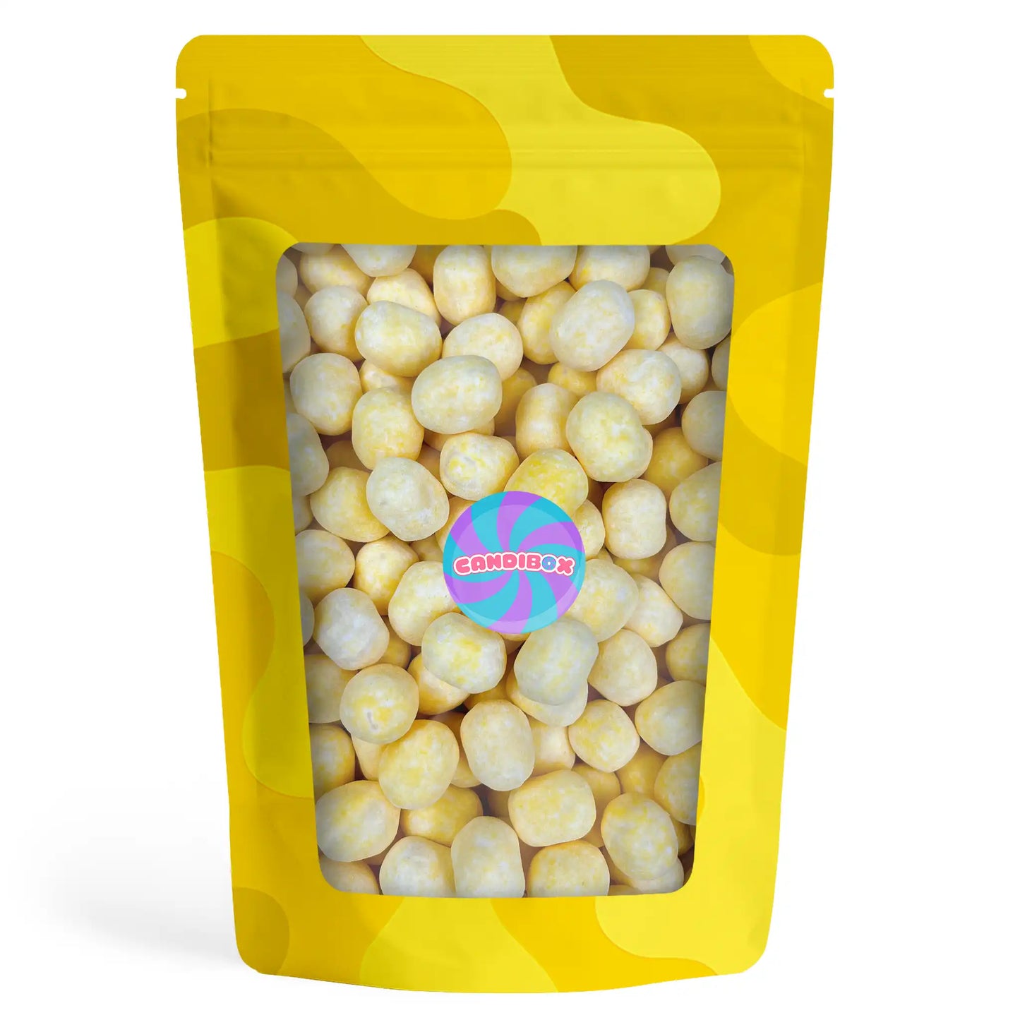 Bonbon acidulé au citron en forme de boule