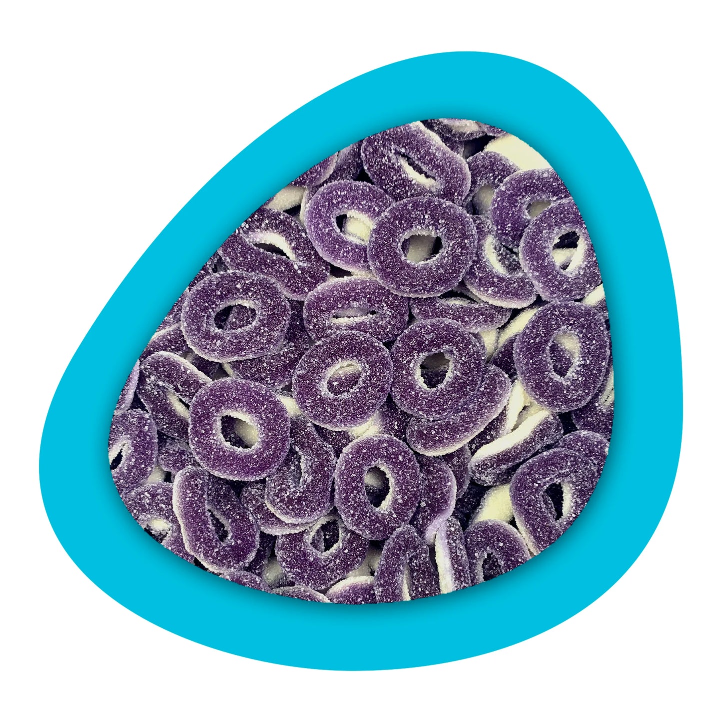 Bonbons anneaux Dulceplus au goût passion - en vrac