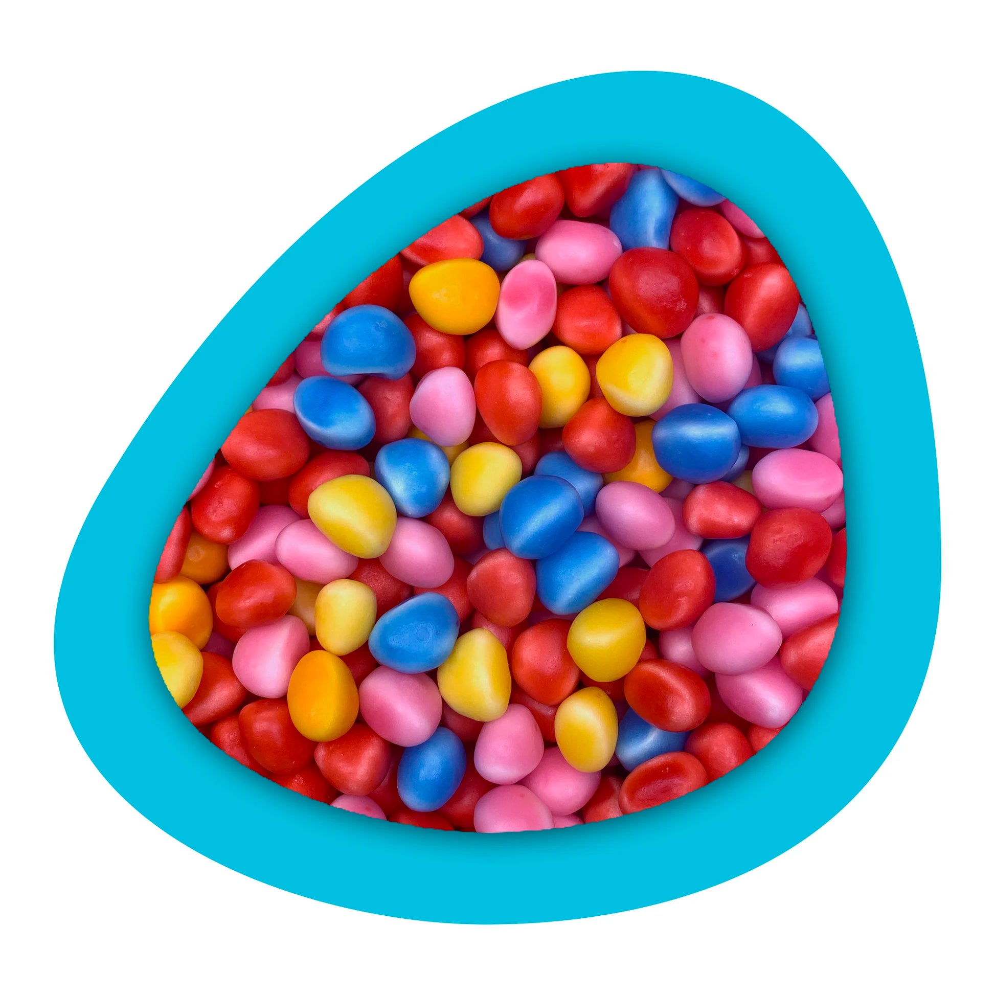 Bonbons haribo fruités et colorés sous forme de dragées