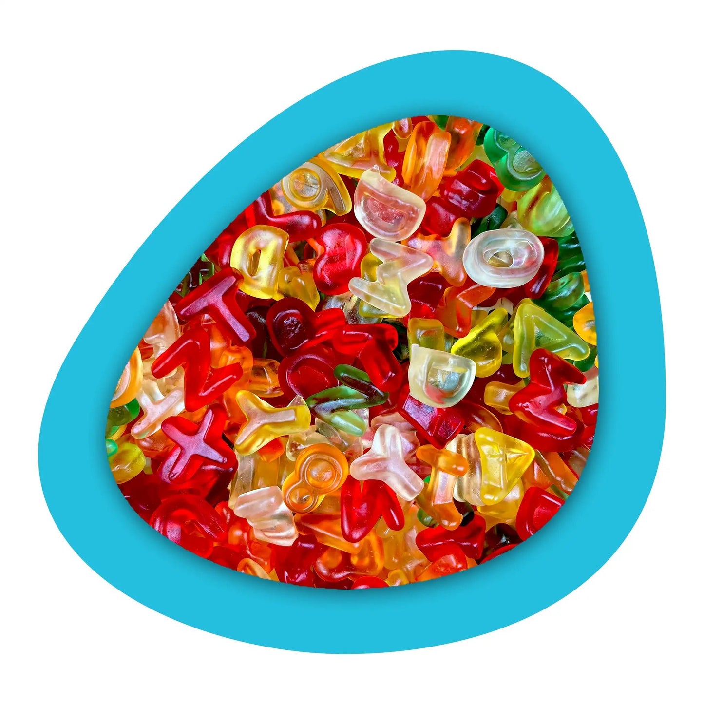 Assortiment de lettres comestibles Haribo pour mix personnalisé