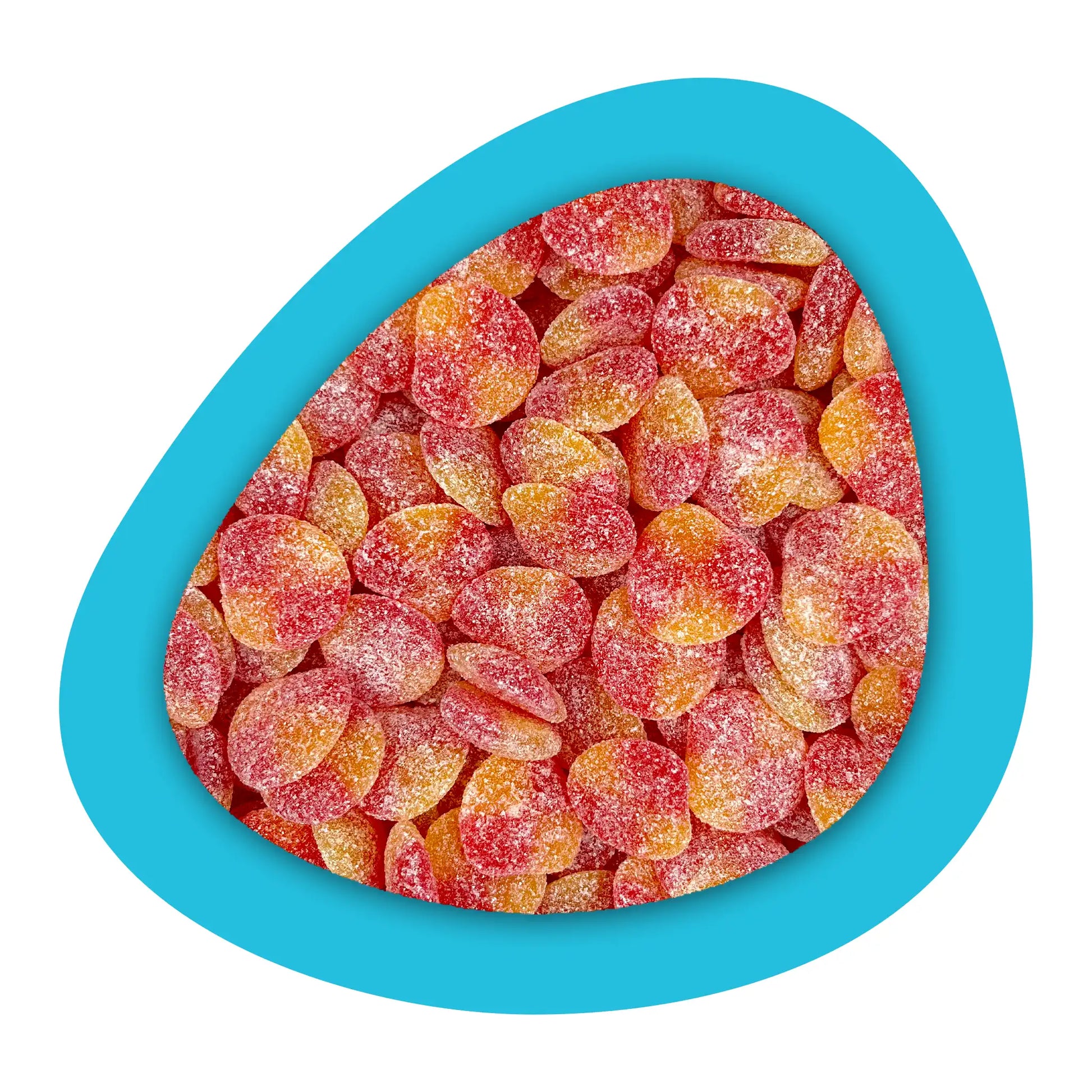 Bonbons rétro en vrac goût pêche pour mix personnalisé