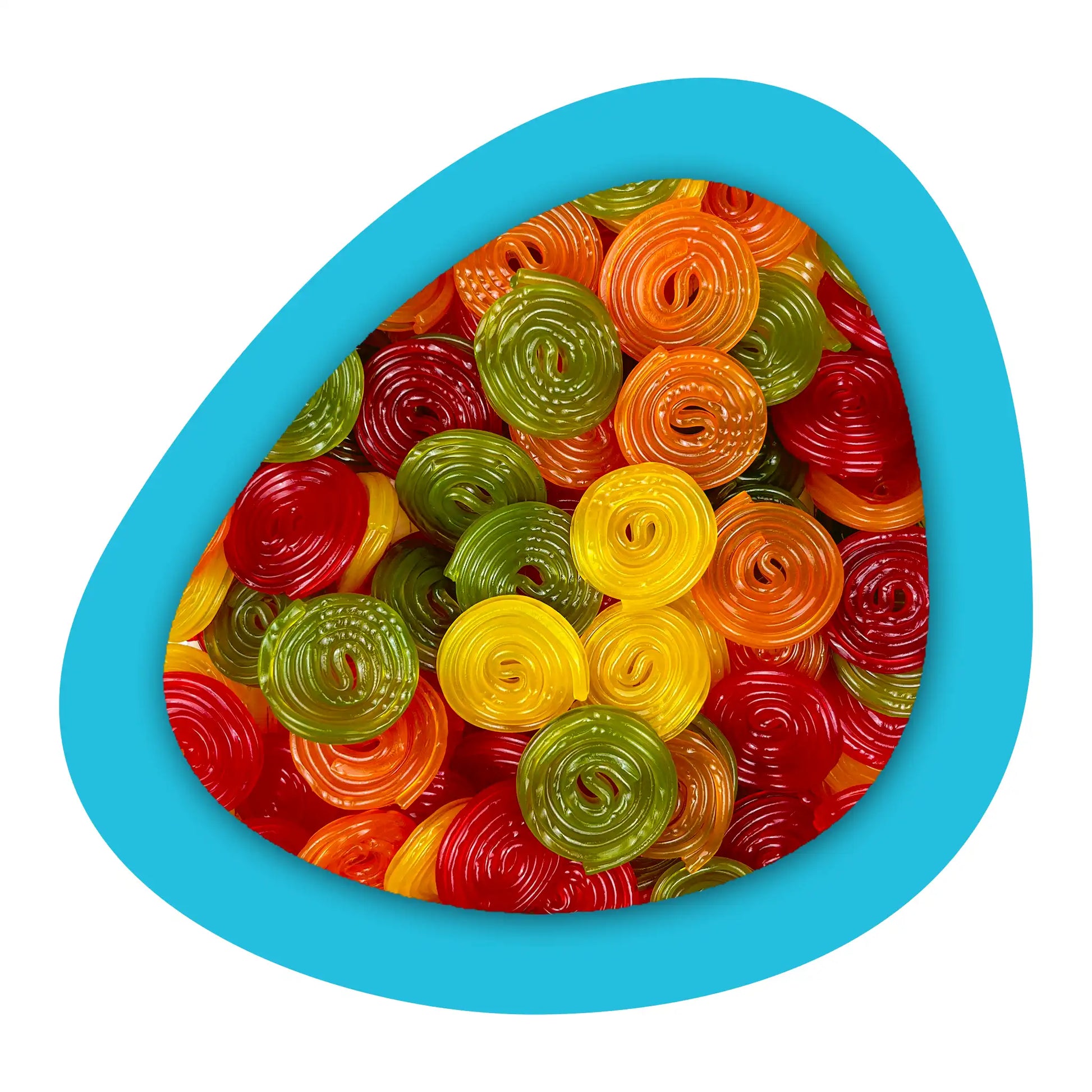 Bonbons en forme de rouleau fruité Haribo pour candy bar