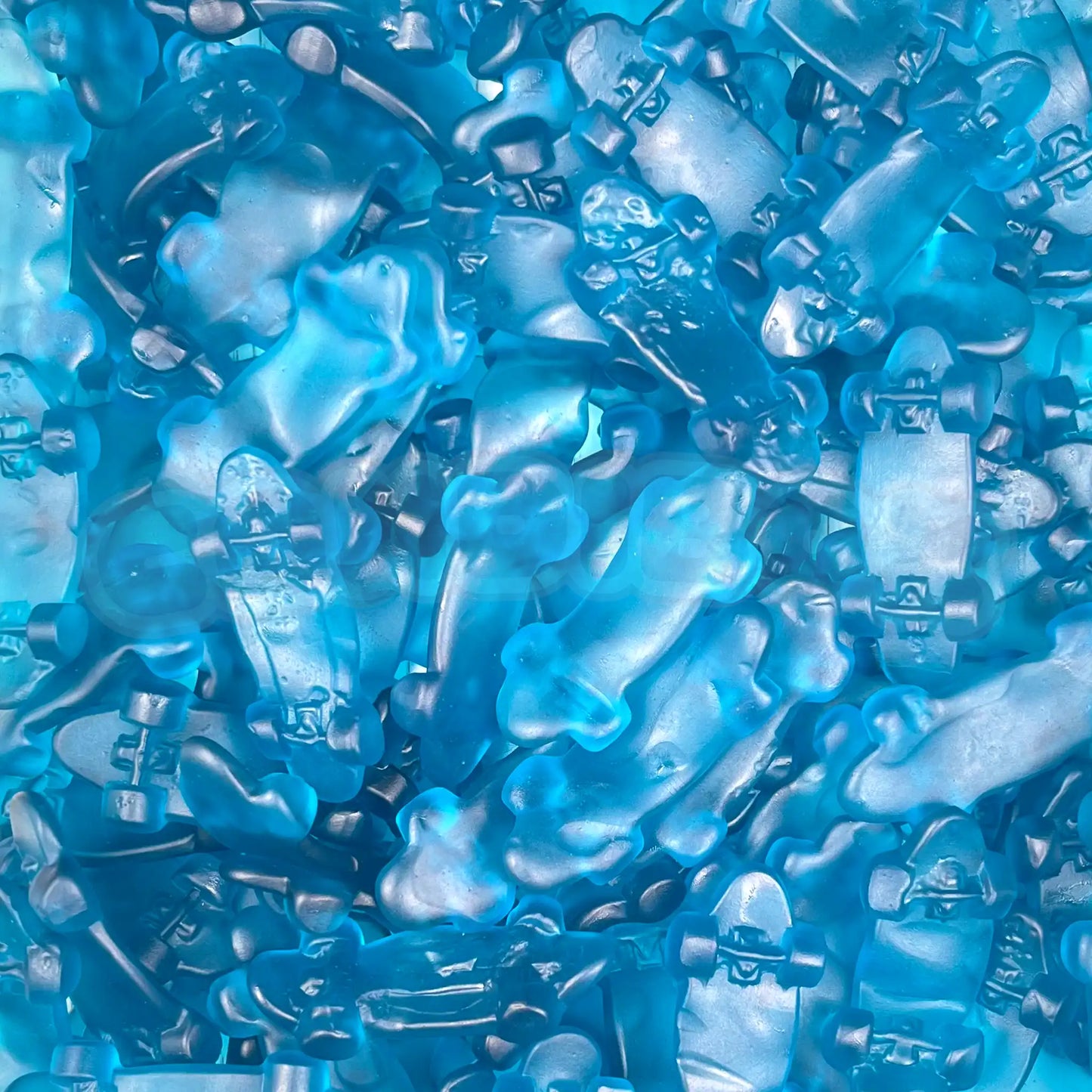 Bonbons Haribo gélifiés bleus pour mix et fêtes