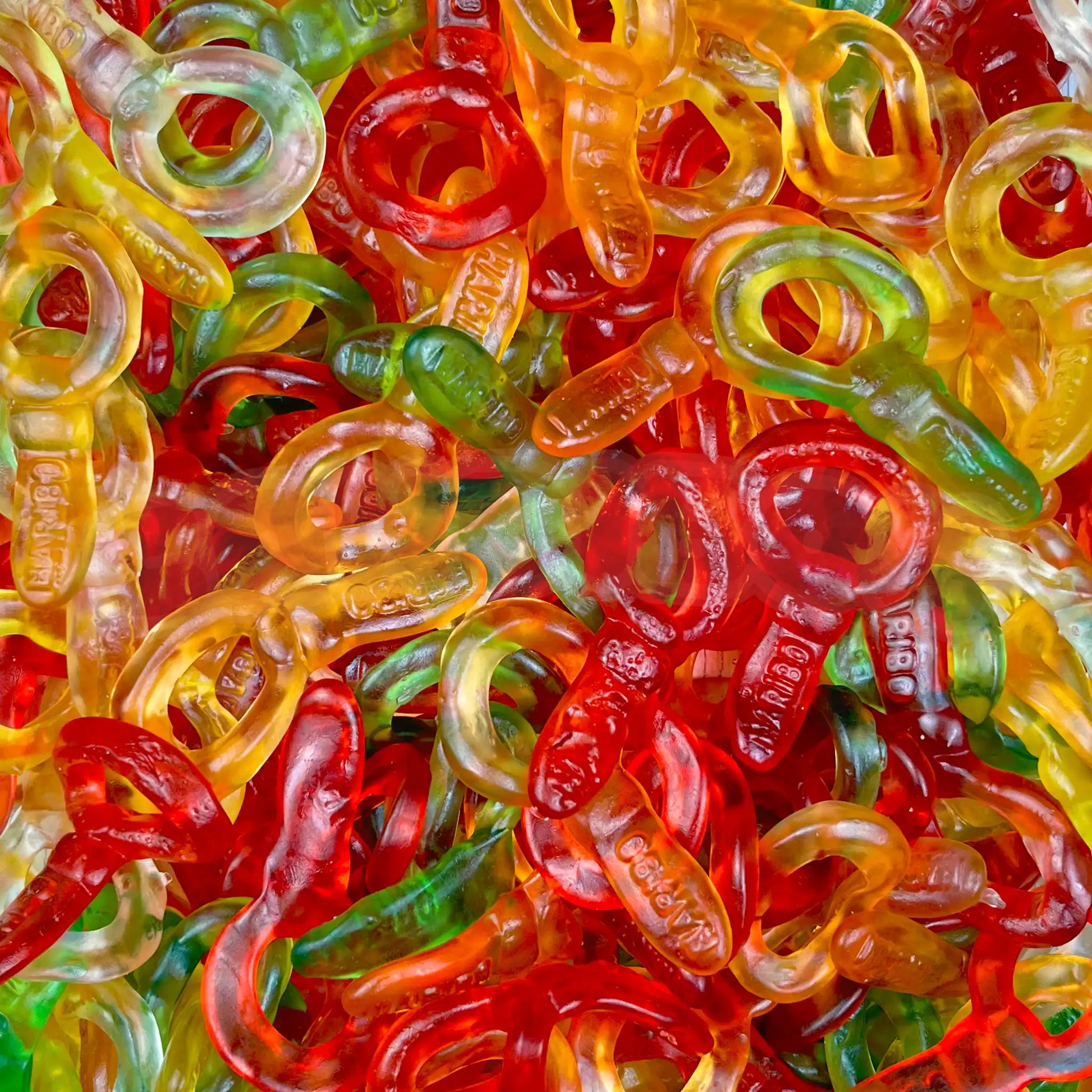 Bonbons Haribo en forme de tétines lisses et colorées