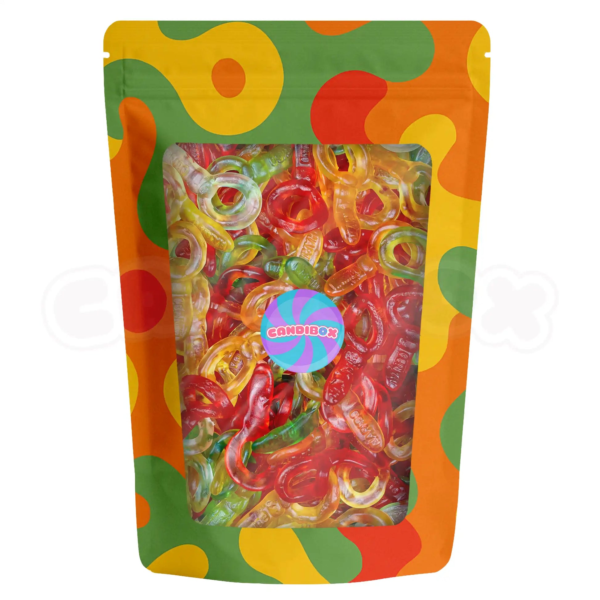 Friandises Haribo en forme de tétine au goût fruité