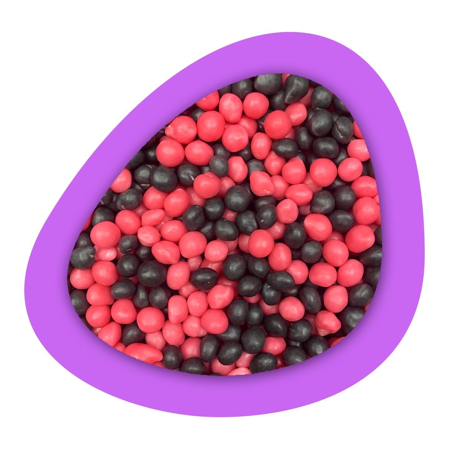 Perles Kubli framboise et myrtille en vrac