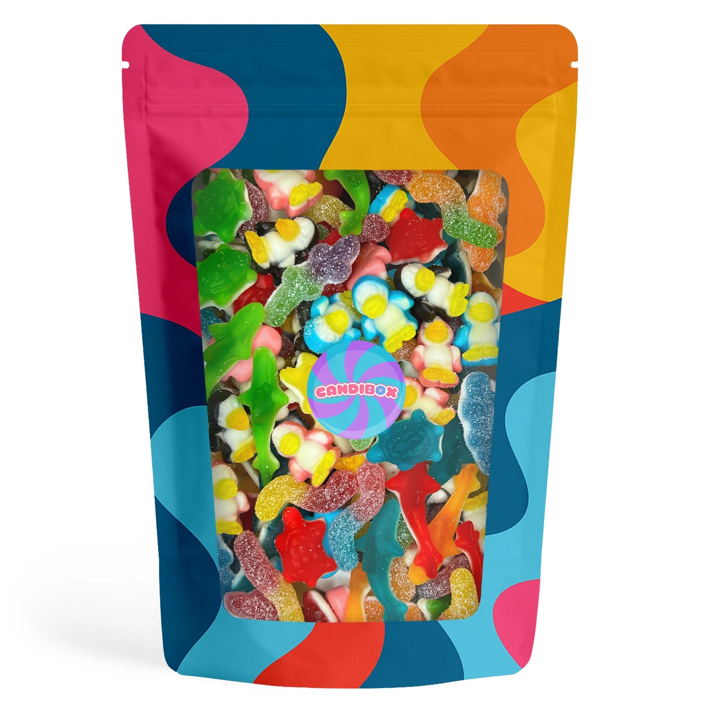 Mix Animaux - Mix de bonbons en Forme d'Animaux - Pingouin, Croco, requin, tortue, luciole