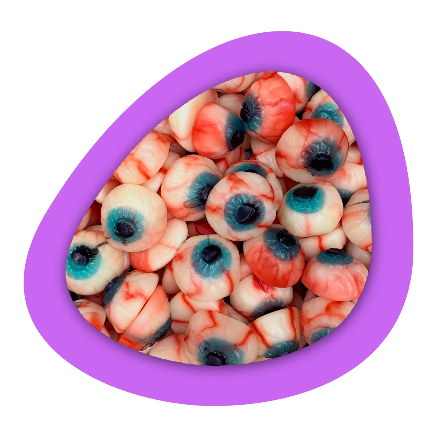 Bonbon en forme d'oeil au goût fruité idéal bonbon halloween