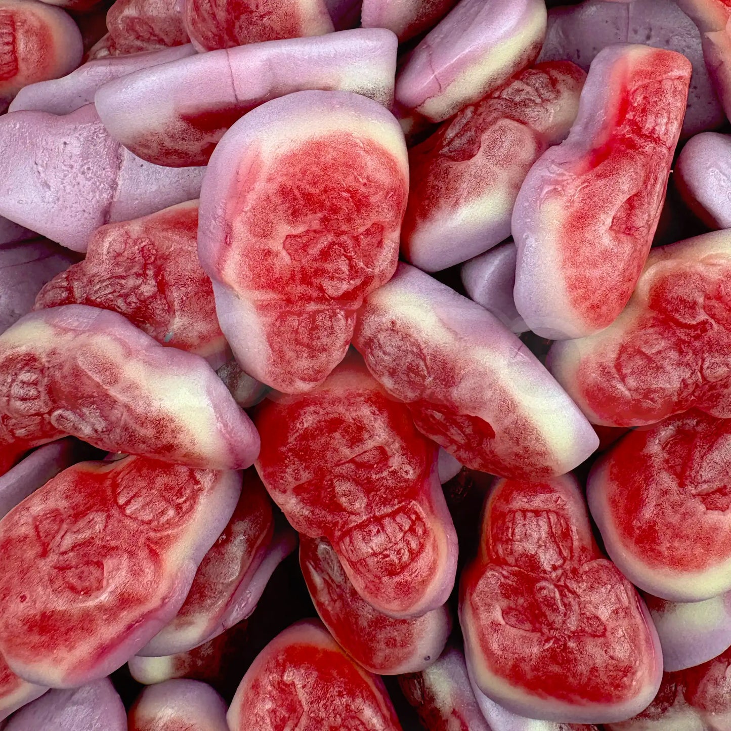Bonbons fraises tête de mort pour Halloween