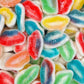 Gros plan sur des bonbons lèvres Dulceplus acidulés