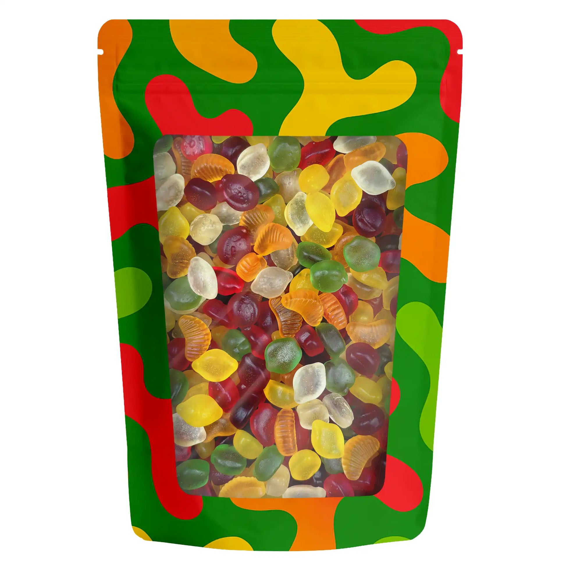 Assortiment coloré de bonbons gélifiés sans sucre