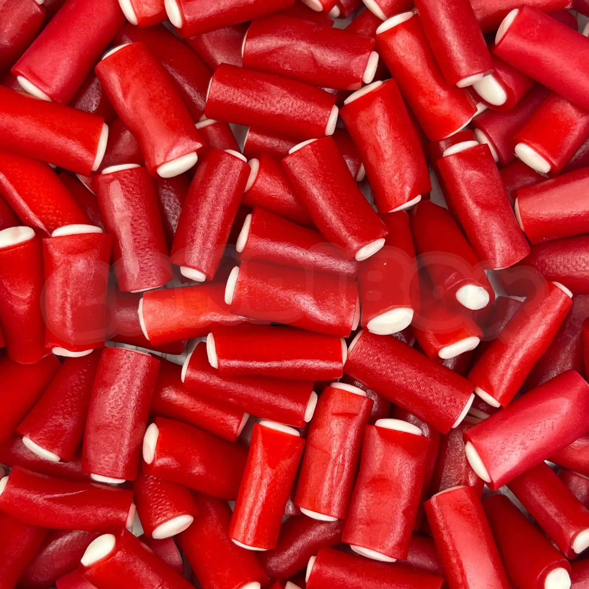 Vue rapprochée de câbles Balla Balla Red Haribo moelleux