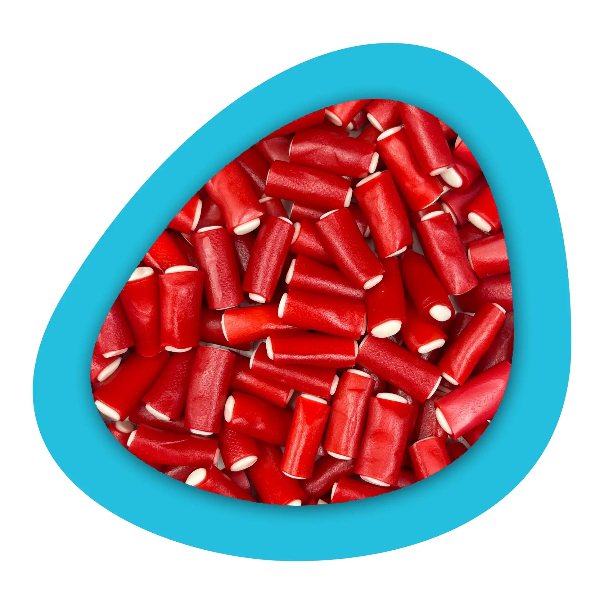 Bonbons fraise allongés Haribo pour mix personnalisé
