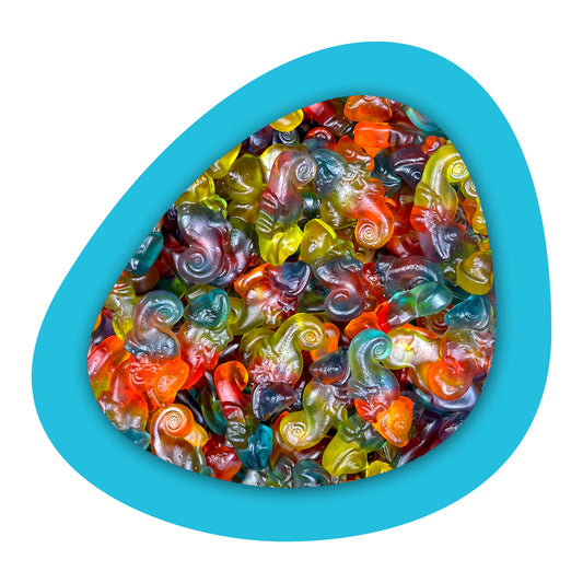 Bonbons Haribo Caméléons Lisses multicolores en vrac