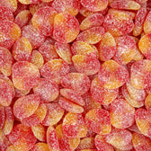 Bonbons Haribo Happy Peaches en forme de demi-pêches en vrac