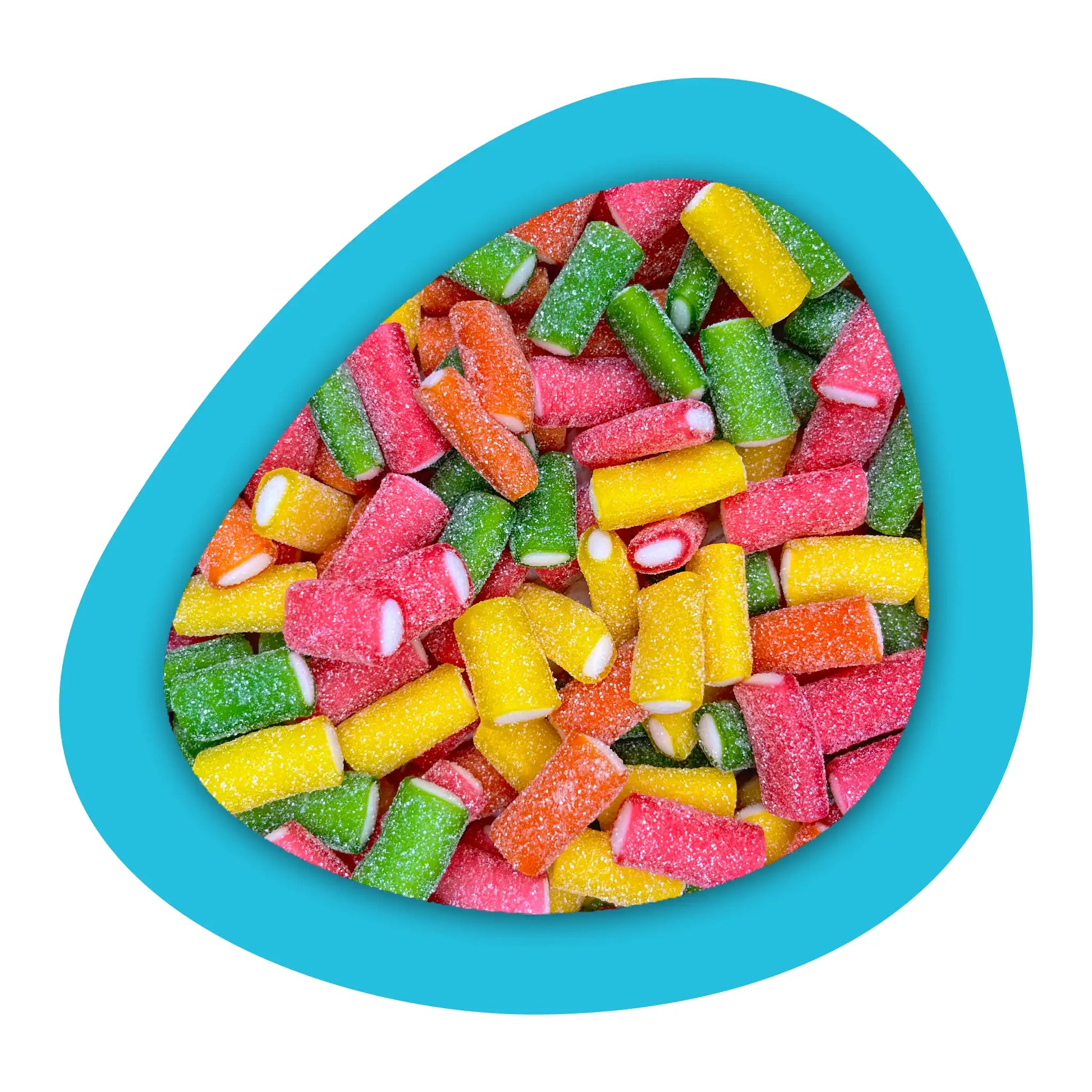 Bonbons acidulés arc-en-ciel pour candy bar ou décoration