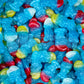 Bonbons Haribo Schtroumpfs belges bleus gélifiés en vrac