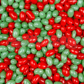 Bonbons Jelly Beans pastèque rouges et verts en vrac
