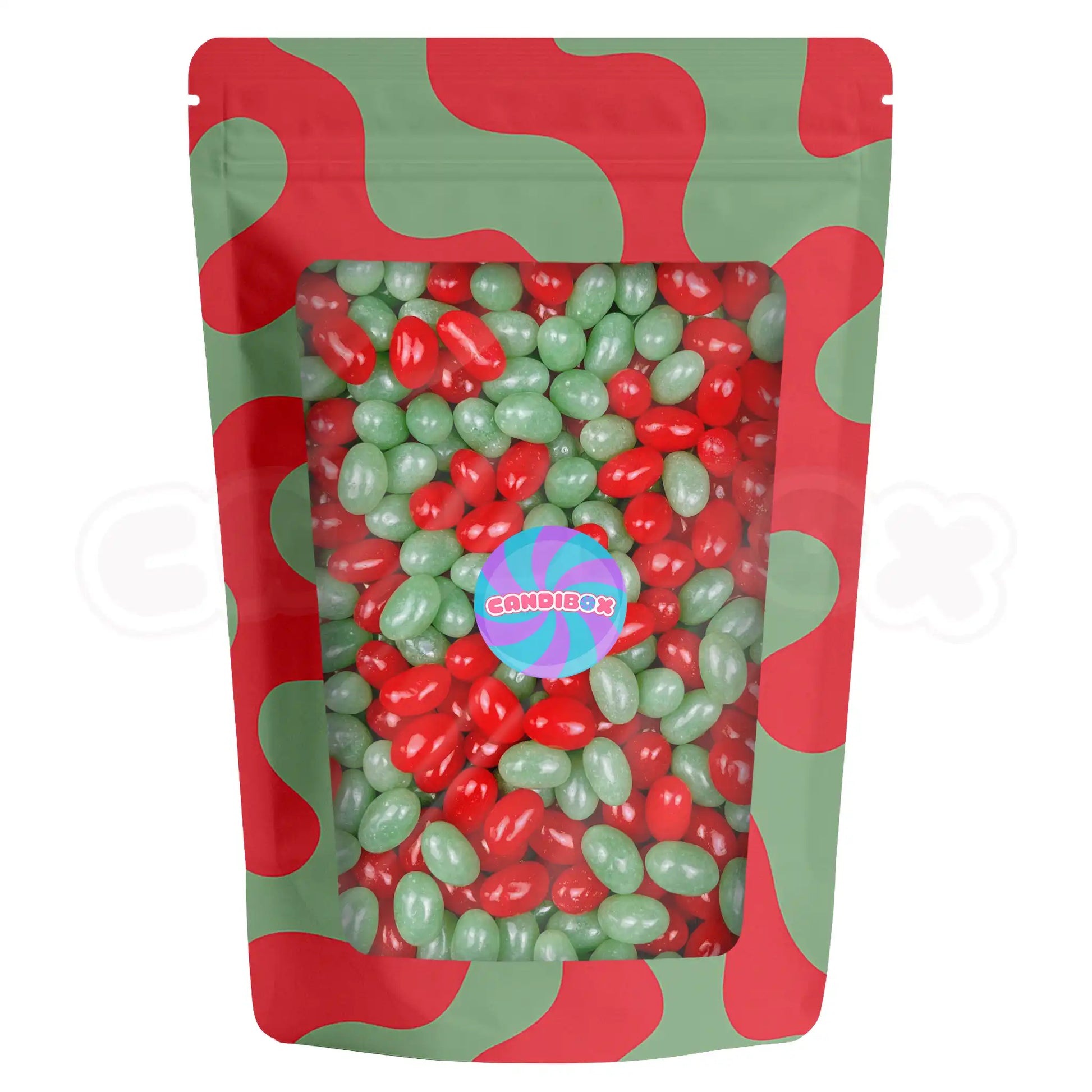 Bonbons pastèque acidulés verts et rouges pour candy bar