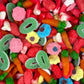 Assortiment de gélifiés fun (os lisses, nuages fraise, fleurs, carottes, pomme) – Mix 35