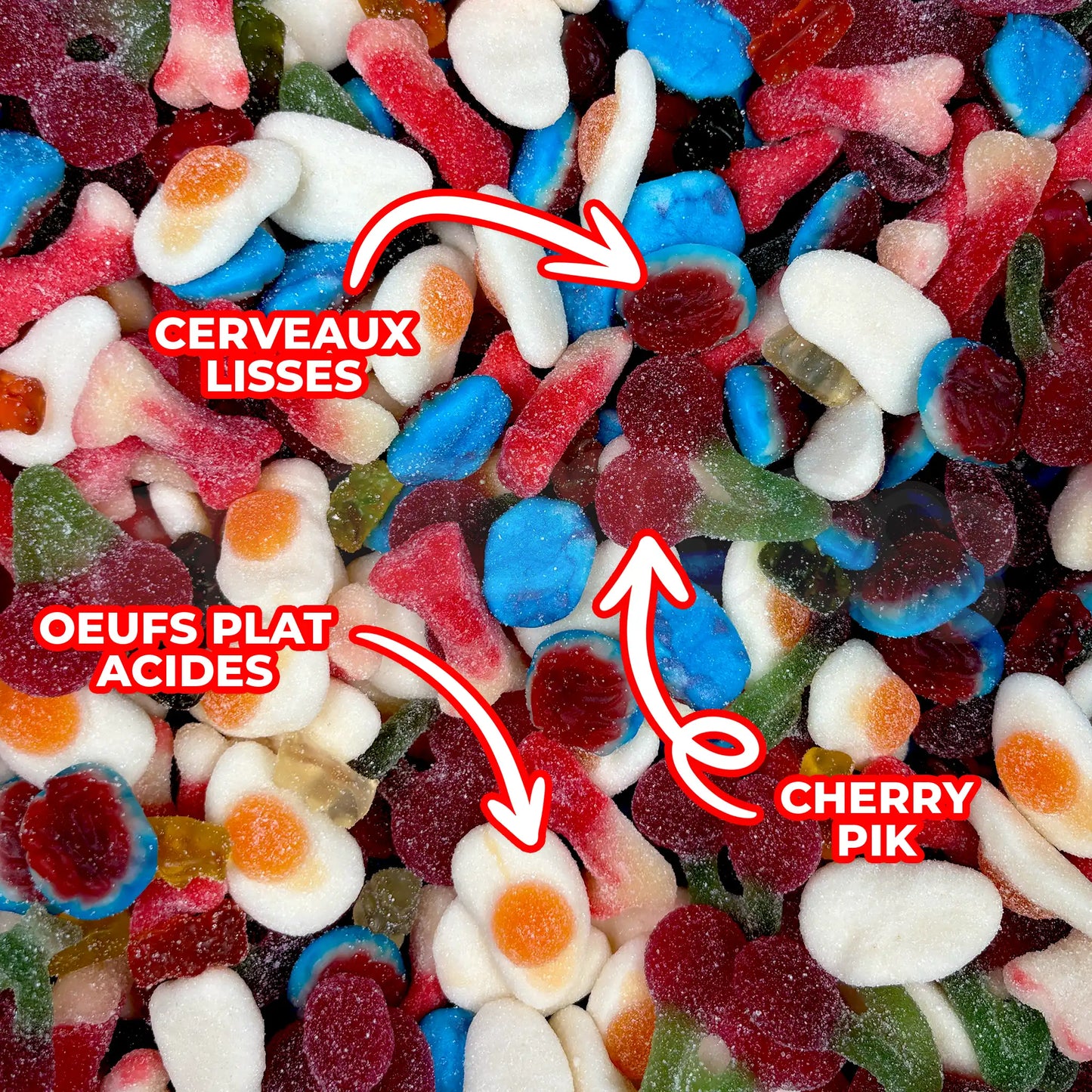 mix de bonbons lutti et autres